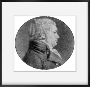Photo: William Lee, right profile, 1775-1845, Portrait . | Vintage Black & White