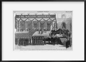 Photo: President Lincoln's funeral, removal of the body from City Hall, funeral ca