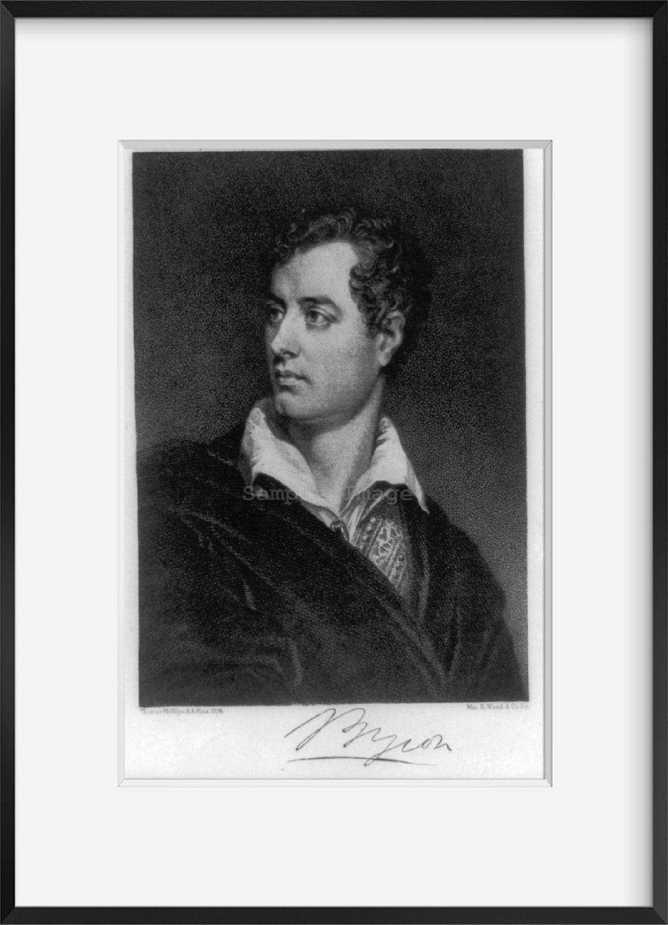Photo: George Gordon Byron, 1788-1824, Lord Byron, British poet, Romantic Movement