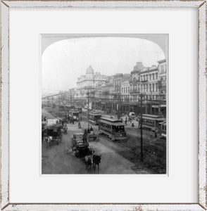 1901 Photo Canal St., the main thoroughfare of New Orleans