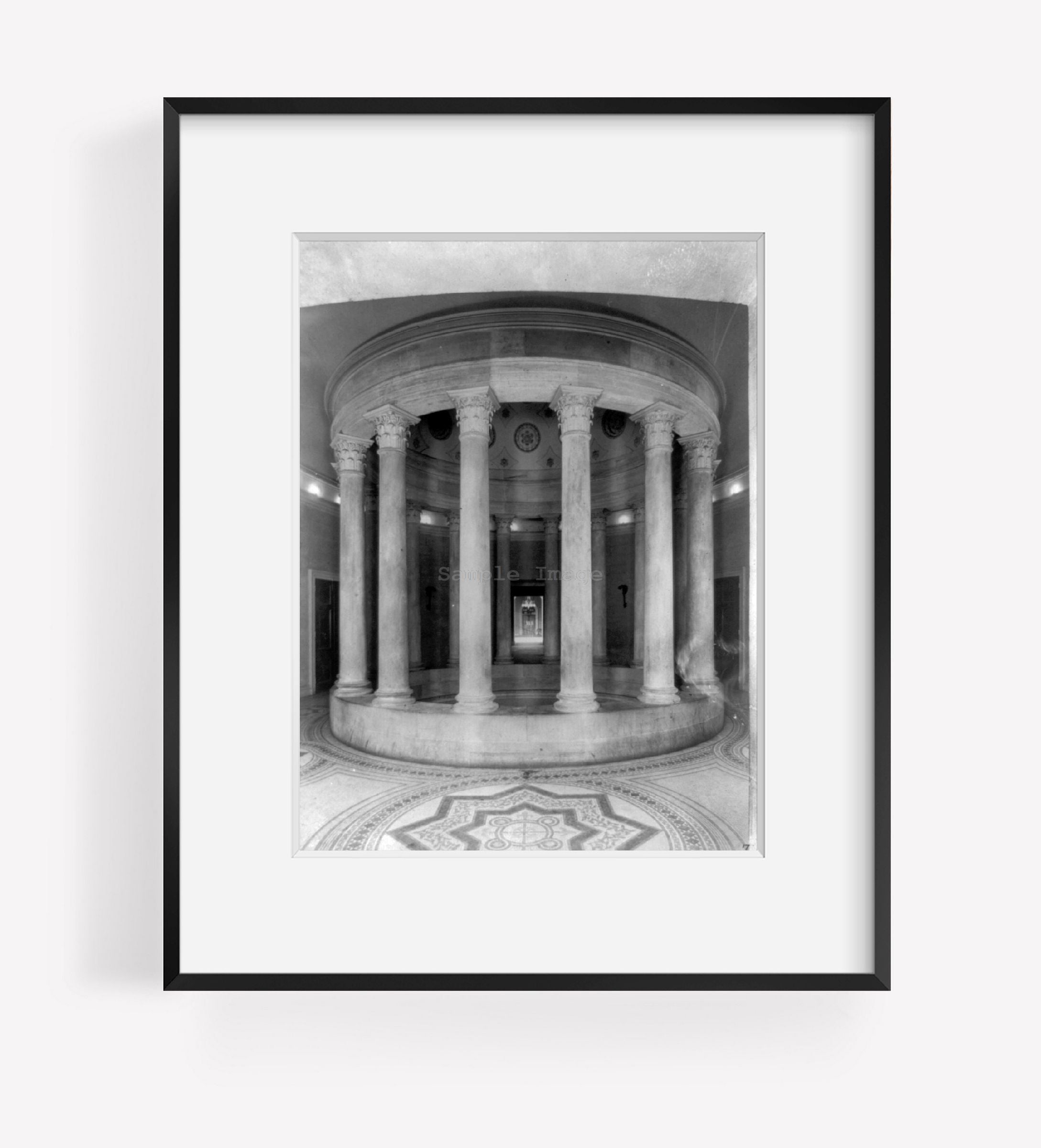 Photograph of Tobacco columns - Small rotunda, Supreme Court Section, U.S. Capit