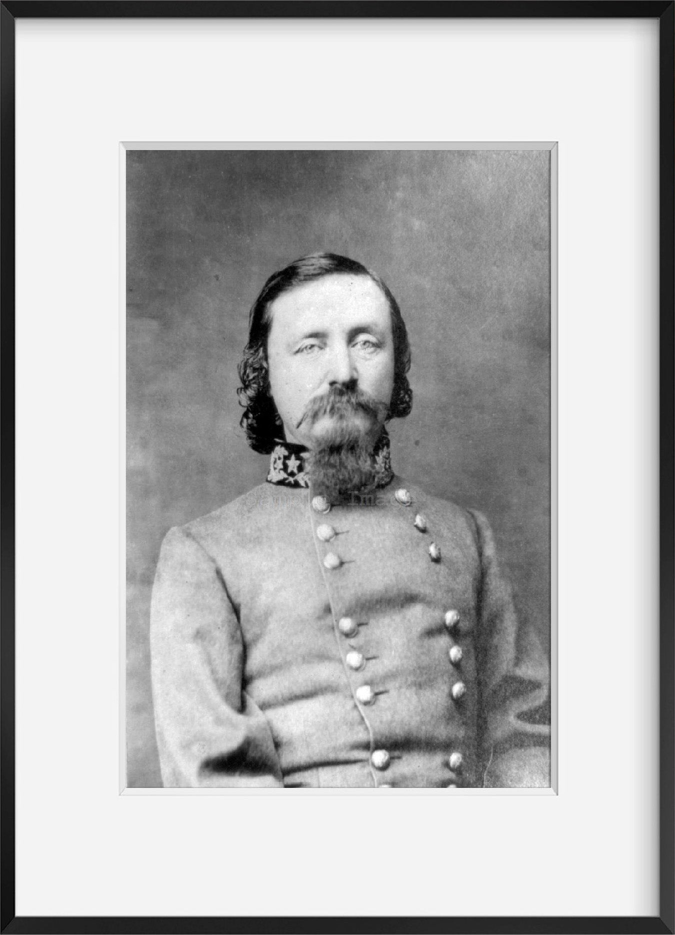 Photo: Major General George Edward Pickett, 1825-1875, Confederate States Army, Civ