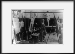 Photograph of Florence Lundborg (1871-1949) in her studio