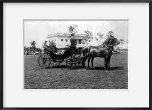 1904 Photo A carriage drawn by two horses