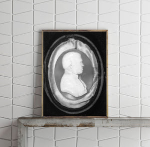 Vintage ca. 1848 photograph: Zachary Taylor Summary: Profile, bust.