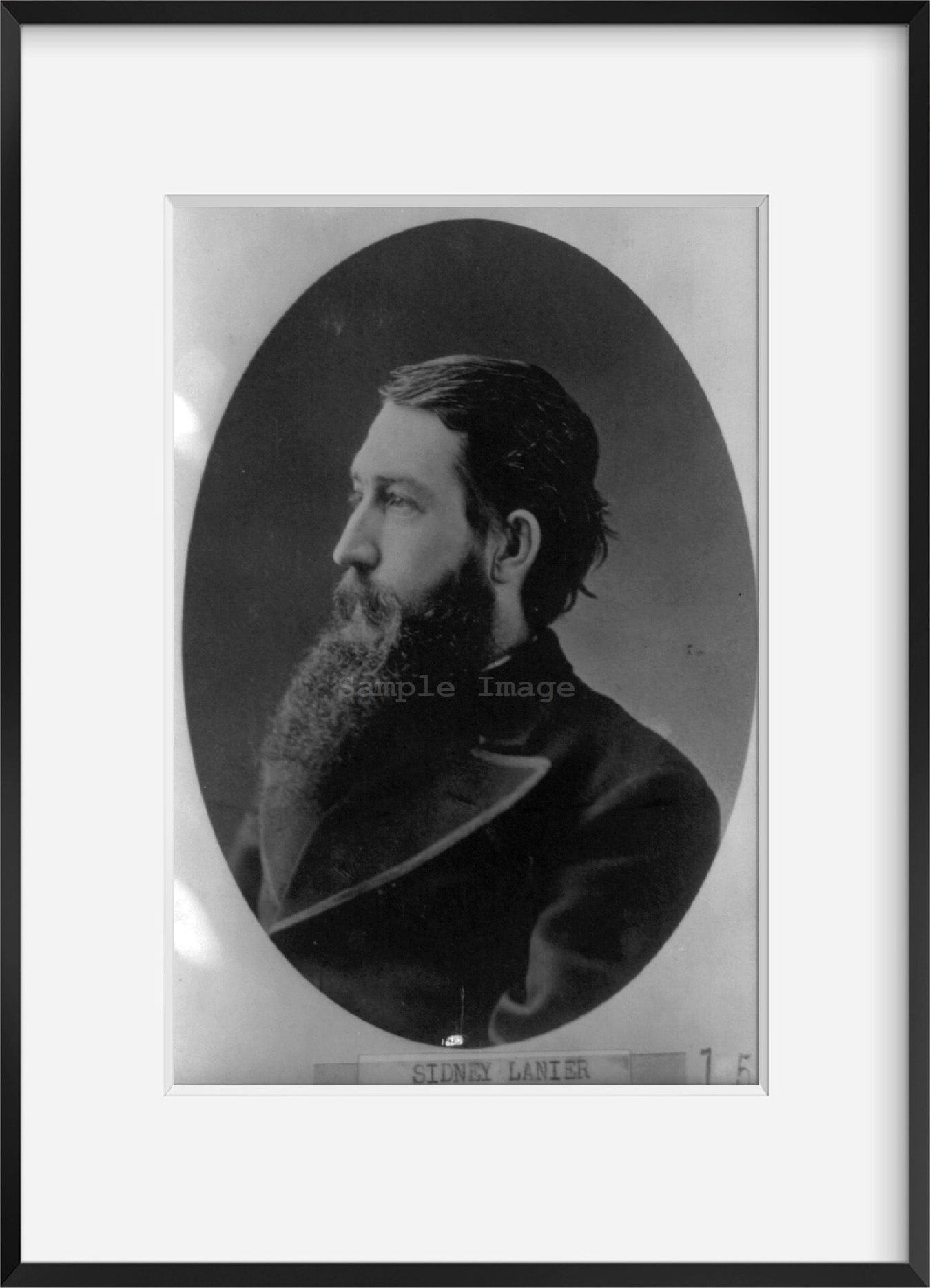1897 Photo Sidney Lanier Bust.