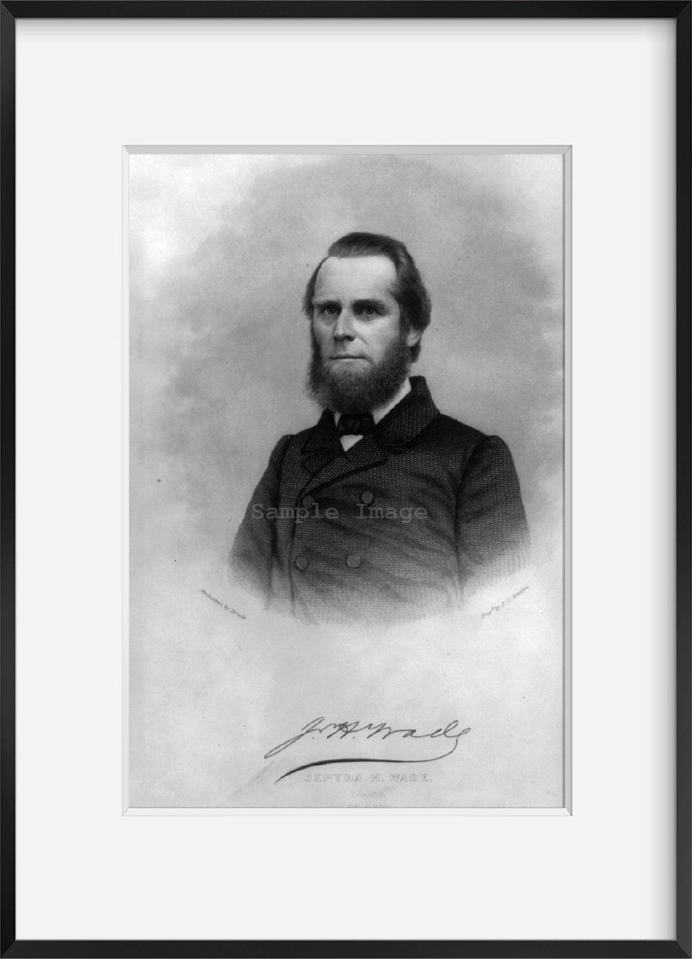 1859 photograph of Jeptha H. Wade of Ohio