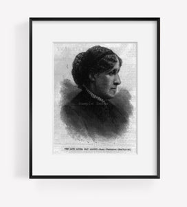 Vintage 1888 photograph: The late Louisa May Alcott