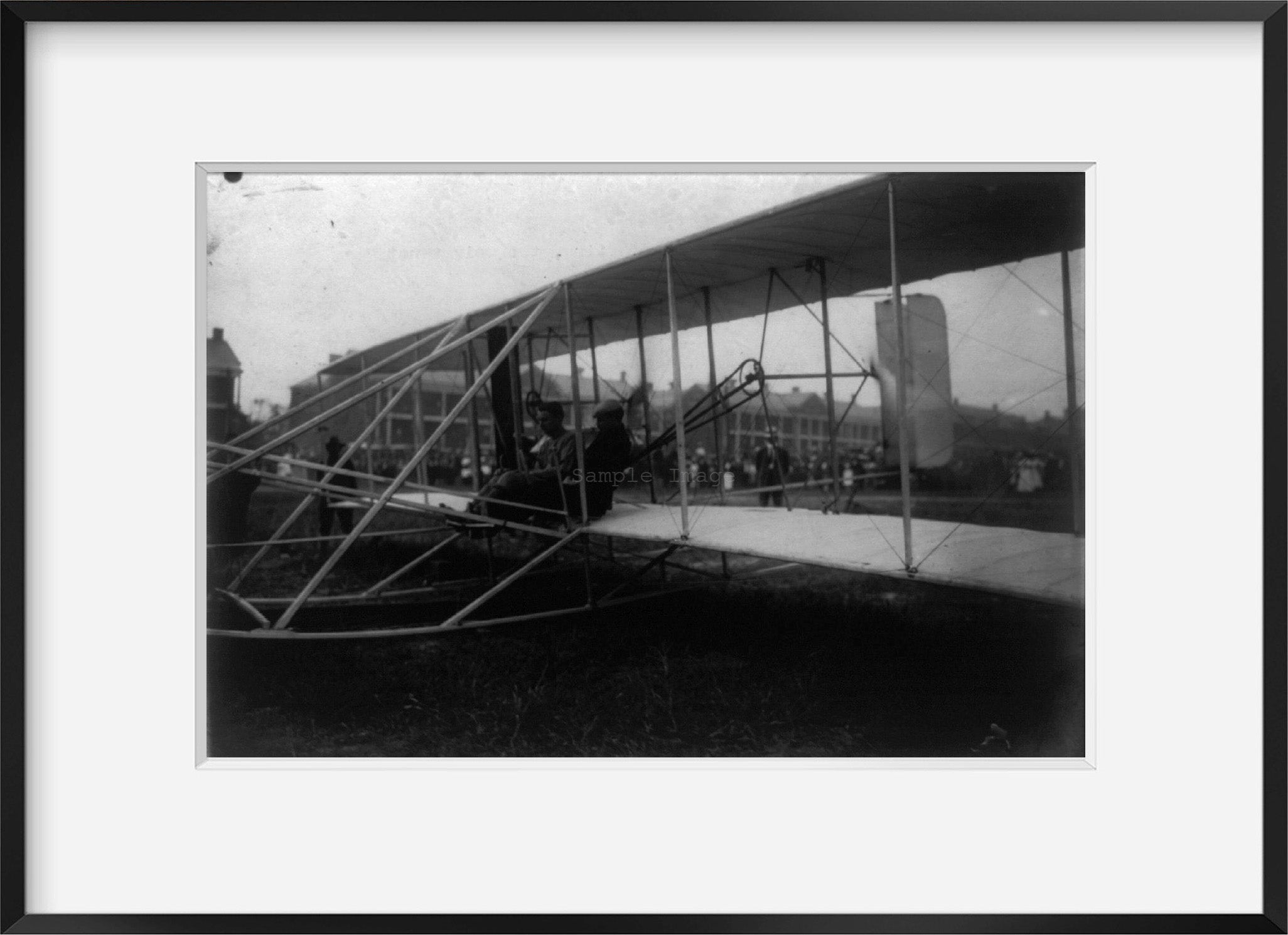 c1908 Sept. 29 photograph of The propellers just starting, the weight not yet dr