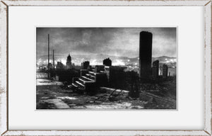 1906 photograph of San Francisco earthquake and fire
