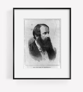 Vintage 1877 photograph: The late Earl of Sherewsbury