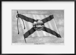 Vintage photograph: Florida flag