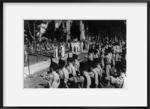 1948 photograph of Peace ceremonies between the French Indo-Chinese Vietnam and