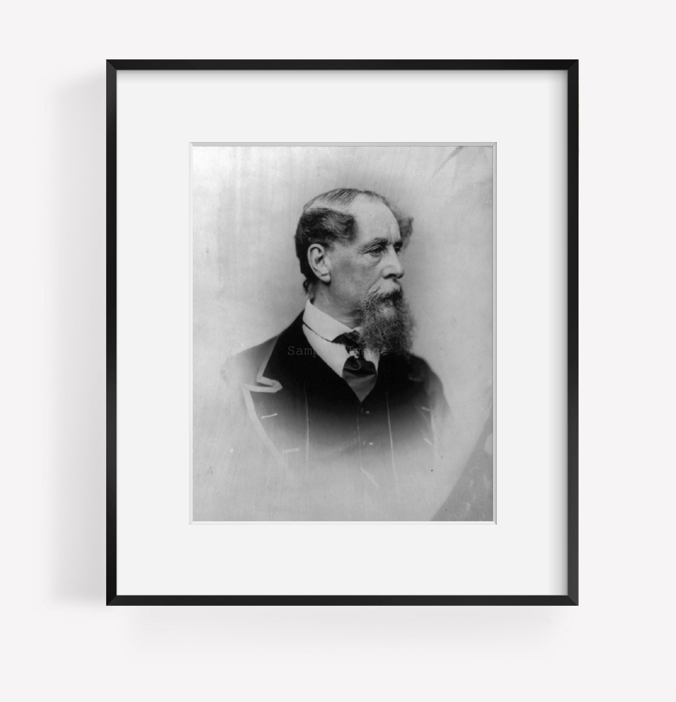 1867 photograph of Charles Dickens Summary: Bust.
