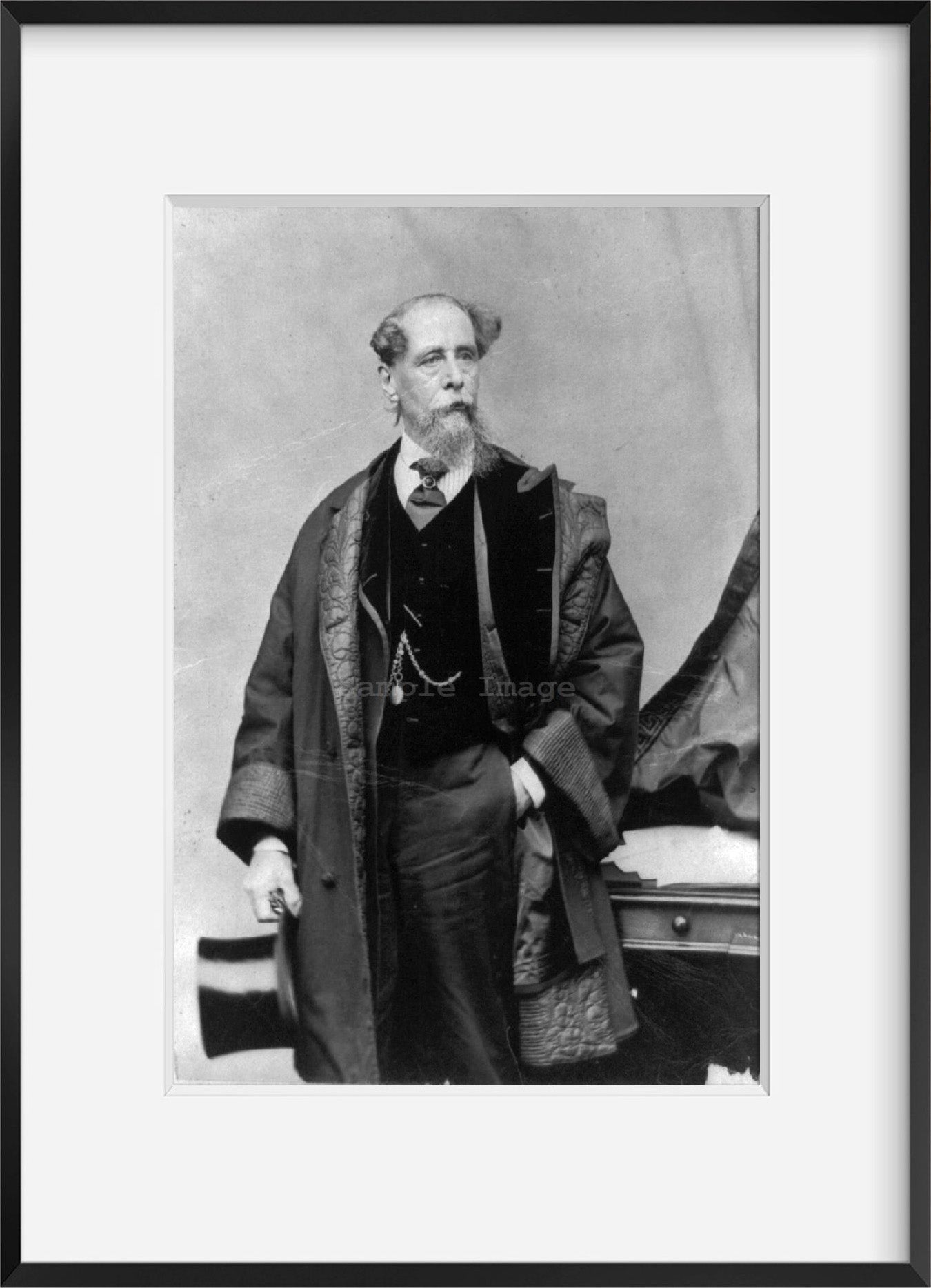 1867 photograph of Charles Dickens Summary: Three-quarter.