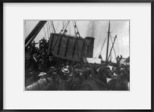 Photograph of Horses loading for the Klondike