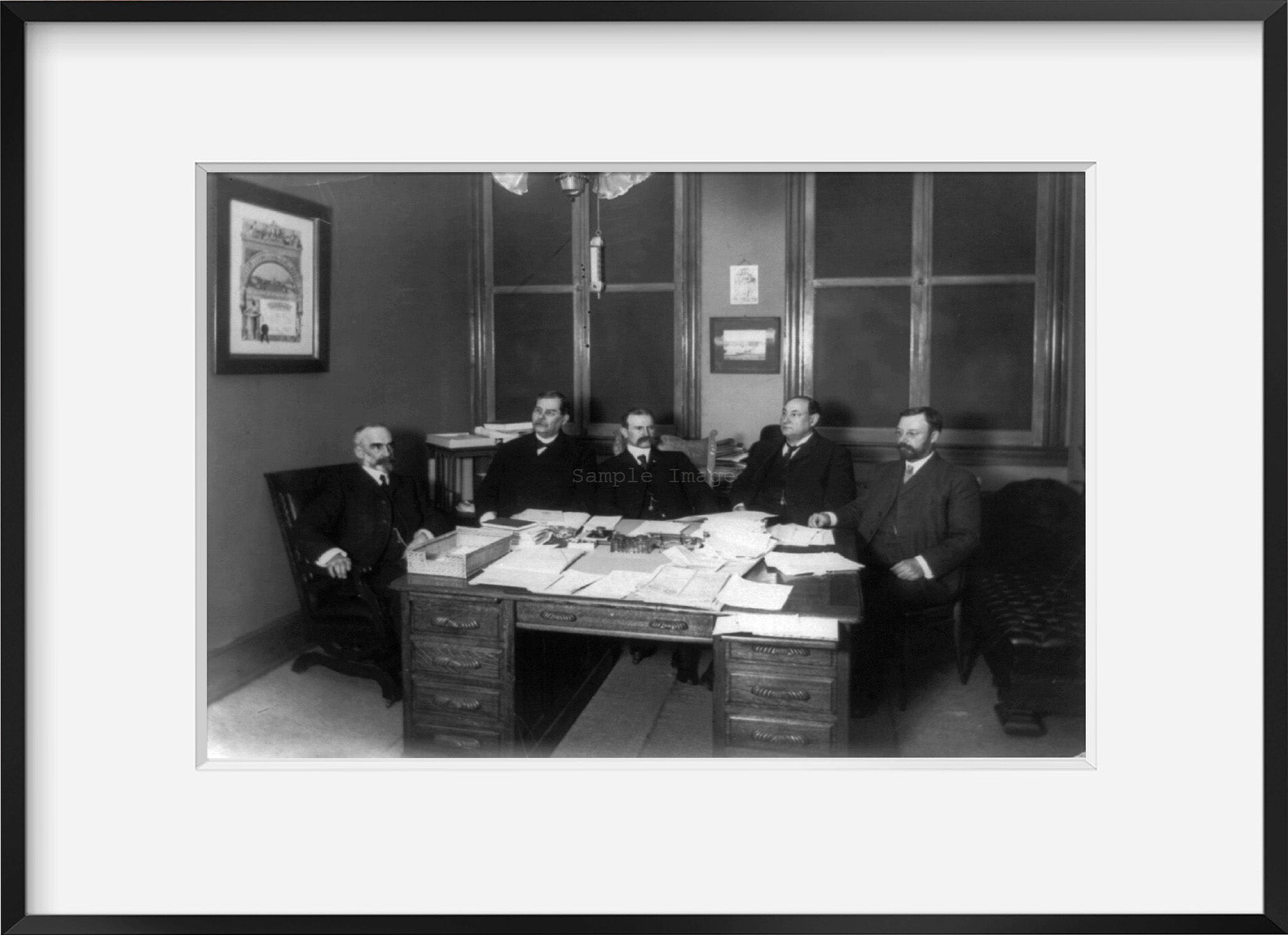 Vintage ca. 1907 photograph: "Food Committee" Summary: Photograph showing the F