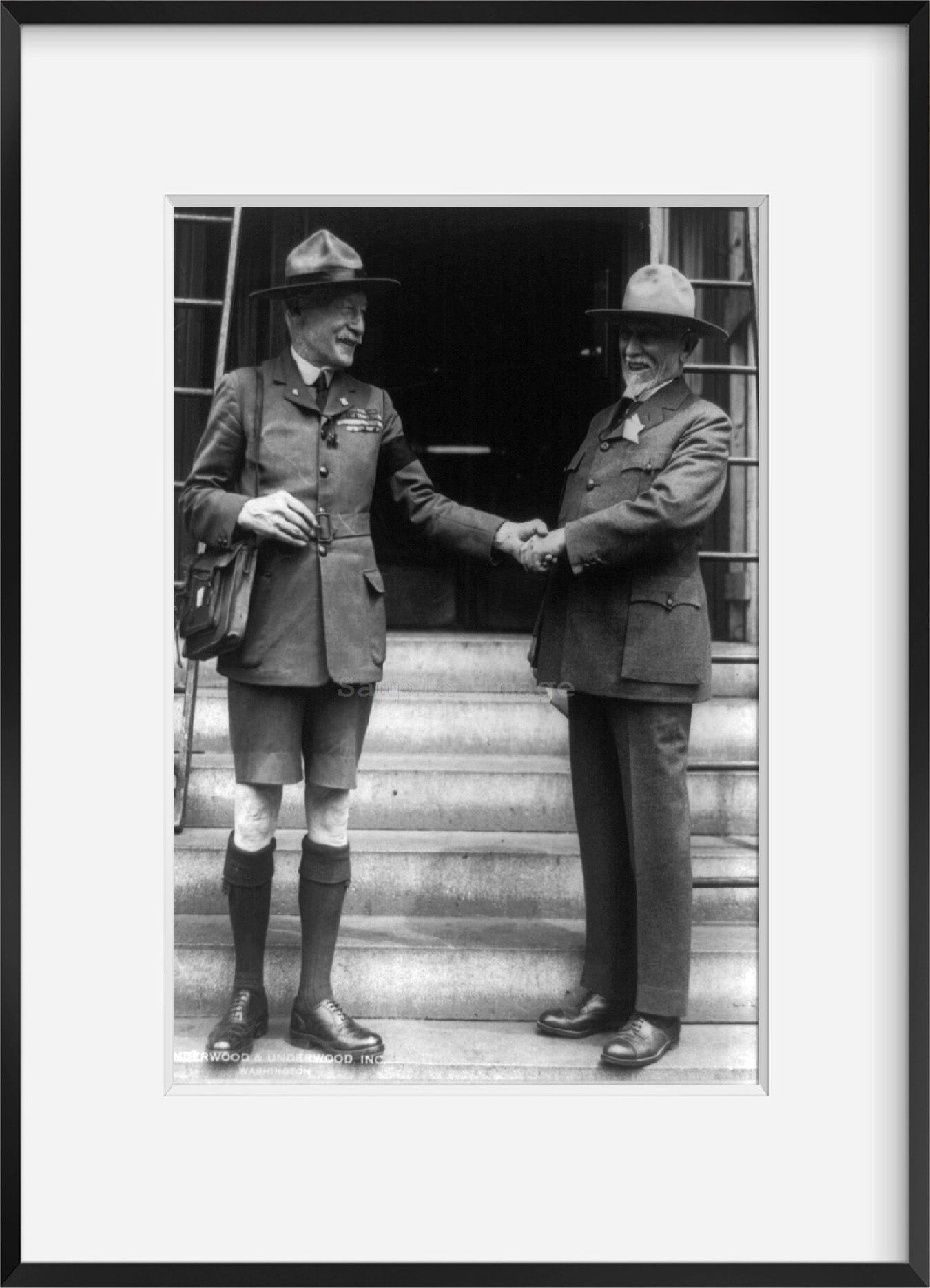 1926 photograph of Lt. Gen. Sir. Robert S.S. Baden-Powell and Daniel C. Beard, a