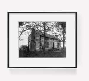 1891 photograph of Grant's log cabin