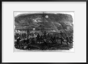 Vintage 1863 photograph: The battle of Gettysburg - Longstreet's attack upon our