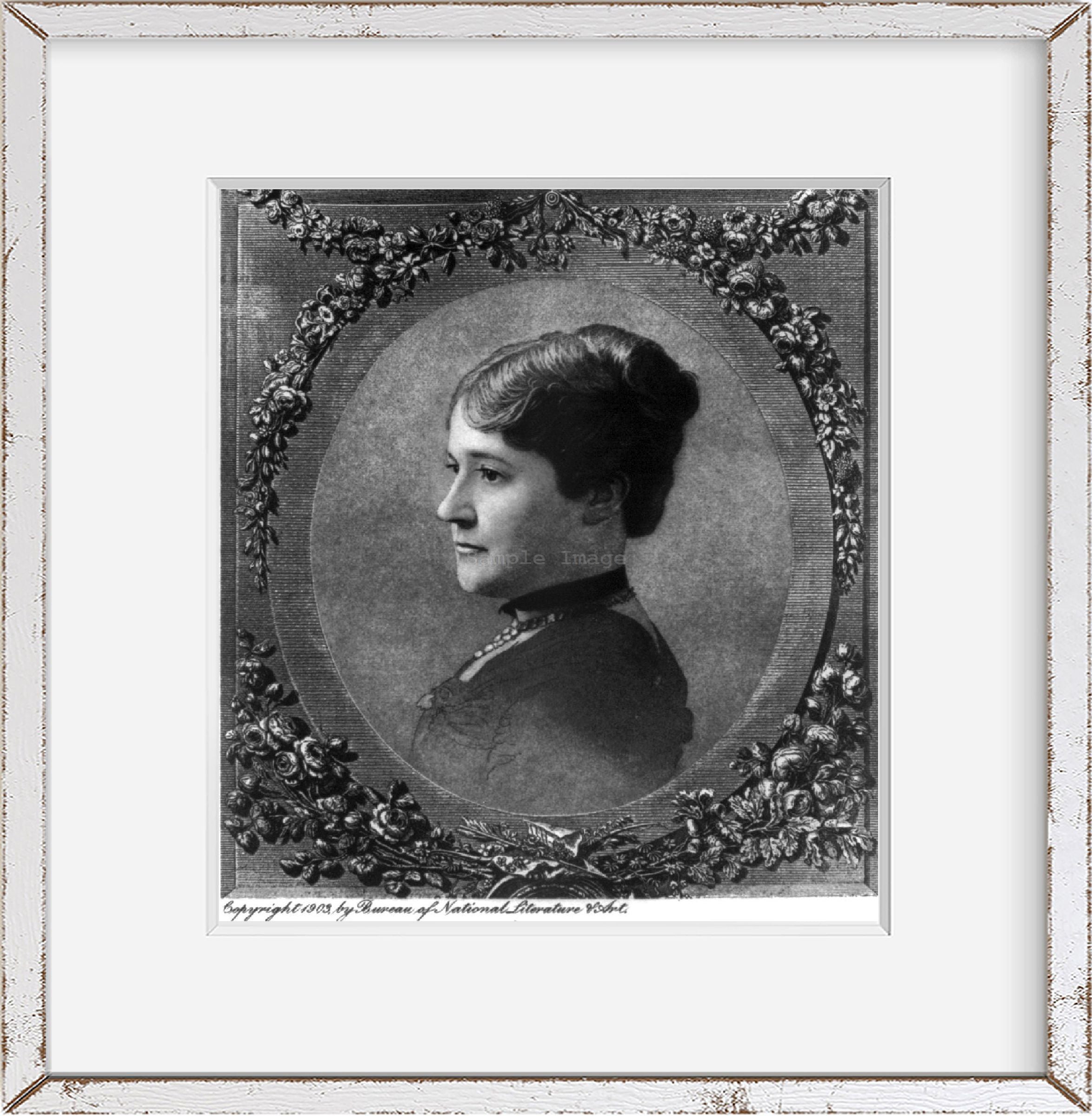 Photo: Mary Arthur McElroy, 1841-1917, sister of Chester A. Arthur, First Lady of U