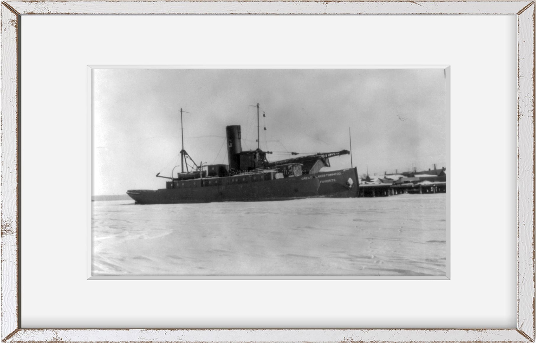 Photograph of Wrecking tug, FAVORITE, St. Ignace, Mich.