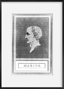 Vintage 1809 print: Caius Marius, 155-86 B.C.