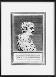 Vintage 1810 print: Pliny the Younger, 23-79 A.D.