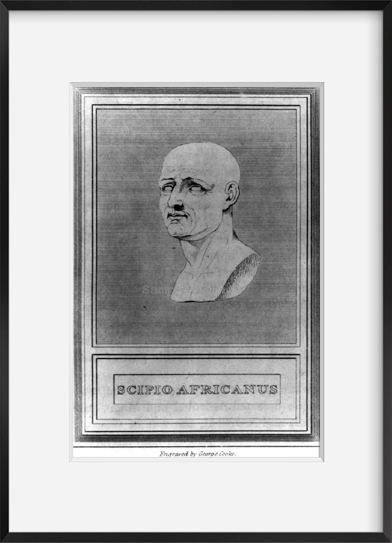 Vintage 1809 print: Scipio Africanus, 235?-183 B.C.