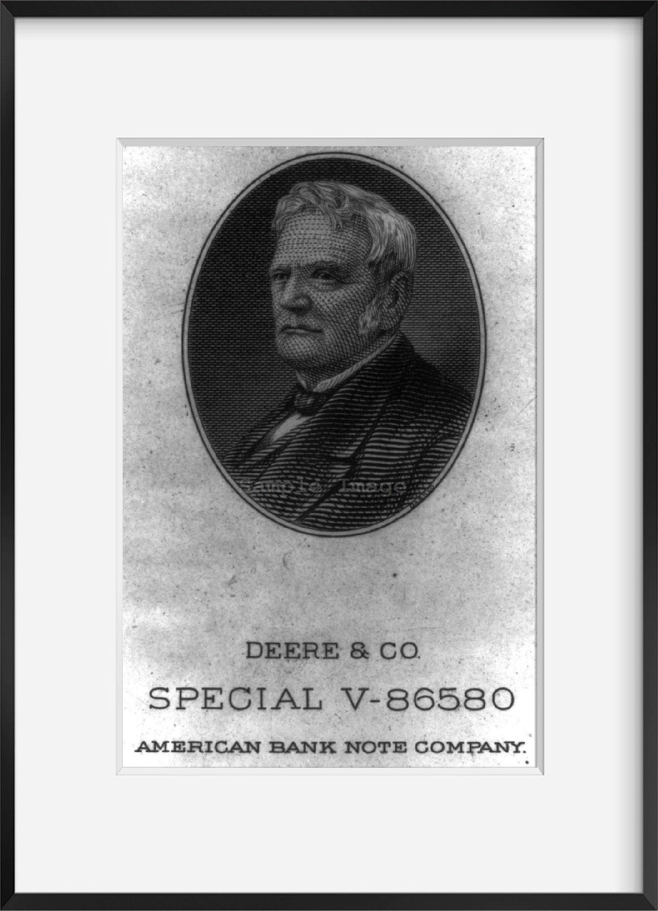 Vintage c1945. photograph: John Deere, 1804-1886 Summary: Bust.