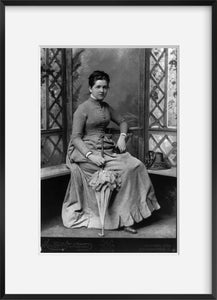1886 photograph of Mrs. Harriet Noyes (Oden), 1861-1938 Summary: Full, seated.
