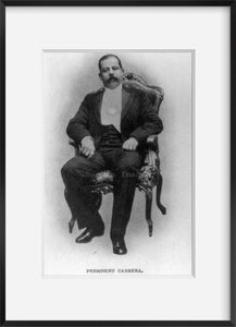 1909 photograph of Manuel Estrada Cabrera, Pres., Guatemala Summary: Full, seate