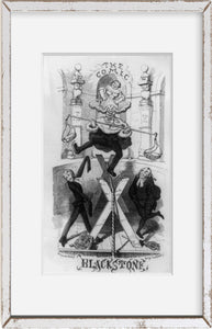 Vintage 1846 print: Sir William Blackstone, 1723-1780 Summary: Full, facing fro