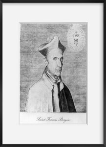 Vintage 1901 photograph: Francisco de Borgia, saint, 1510-1572 Summary: Head an