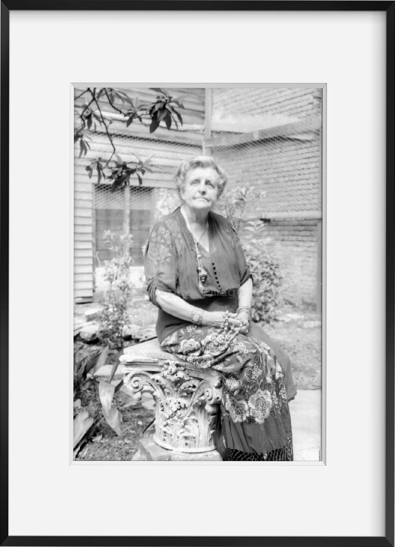 1946 photograph of Frances Benjamin Johnston, 1864-1952 Summary: Full, seated in