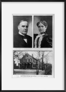 c1896 Nov photograph of William McKinley (and wife) Summary: Bust portraits of b