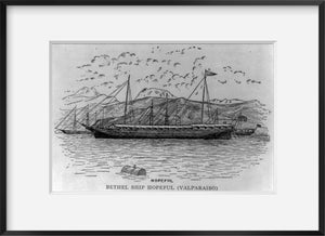 Vintage photograph: Bethel Ship Hopeful (Valparaiso) Summary: Ship HOPEFUL in p
