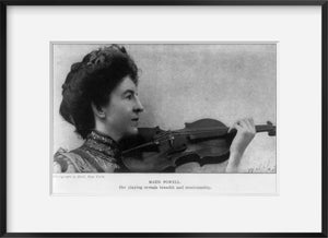 Photo: Maud Powell, 1867-1920, American violinist, skill & virtuosity, holding violi