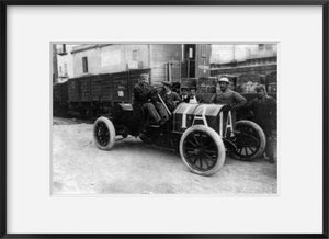 Photo: Targa-Florio race, Italy, May 1908, Lancia in Fiat-record 8hrs., 2min., 40 sec