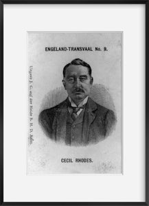 Vintage photograph: Cecil John Rhodes, 1853-1902 Summary: Head and shoulders, f