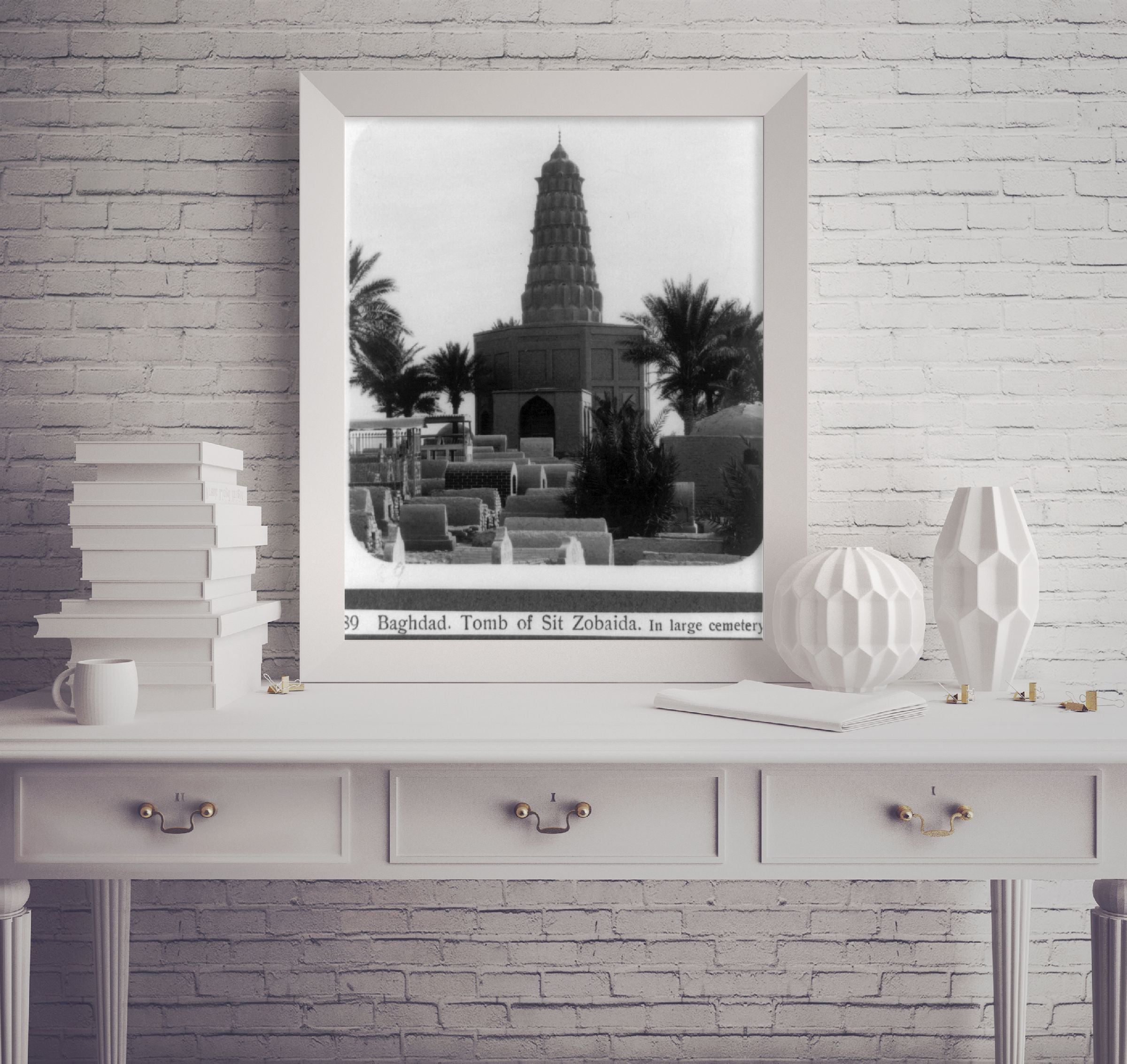 Vintage 1932 photograph: Tomb of Sit Zobaida - In large cemetery S.W. of Baghdad
