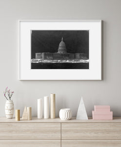 Photo: Photo of model, miniature, US Capitol, United States, Washington DC, c1853