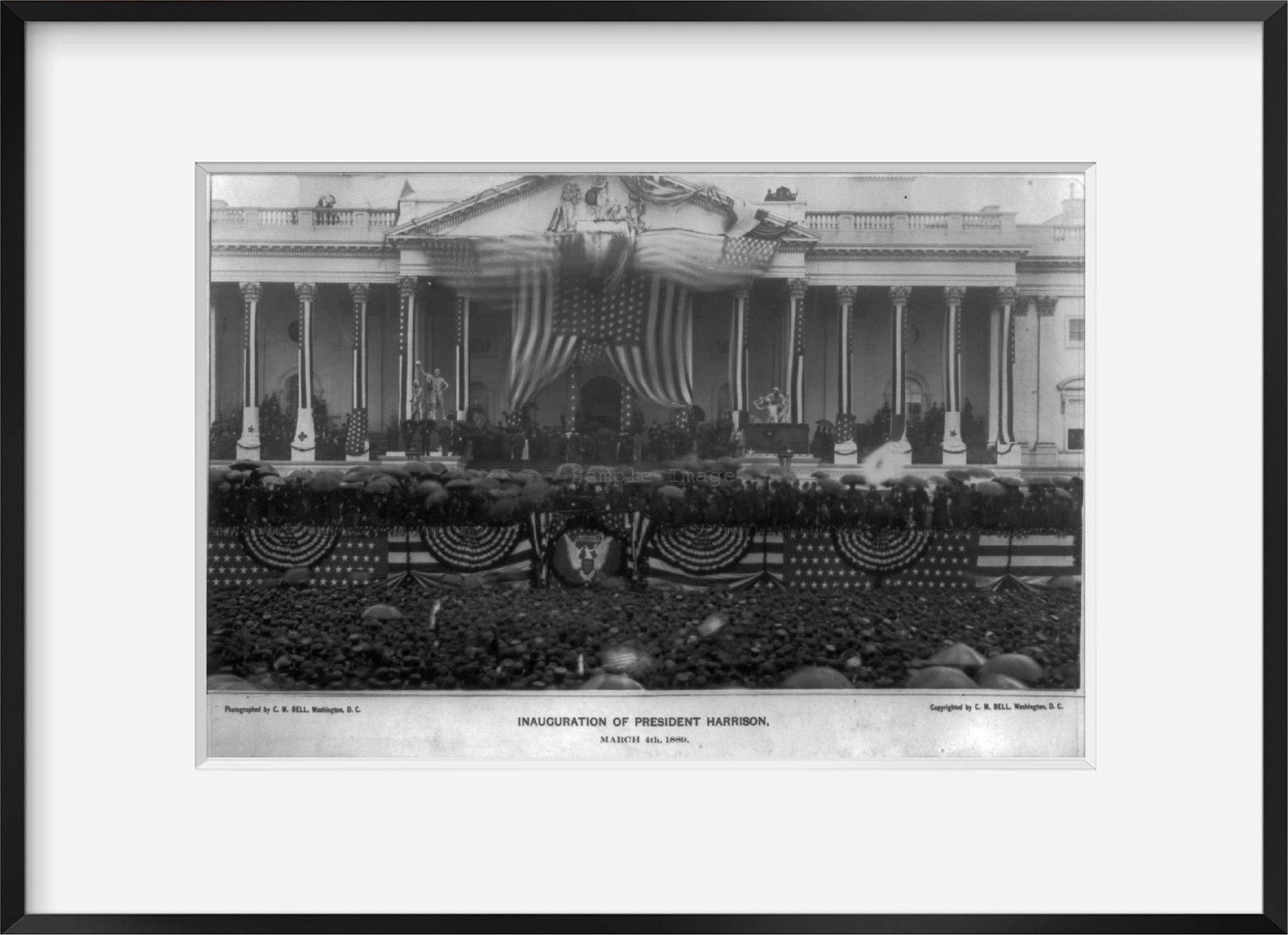 Photo: Benjamin Harrison, inauguration, 1889, 23rd President