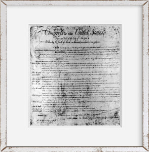 Photo: Photo of The Bill of Rights, c1925, Congress of United States, Constitution