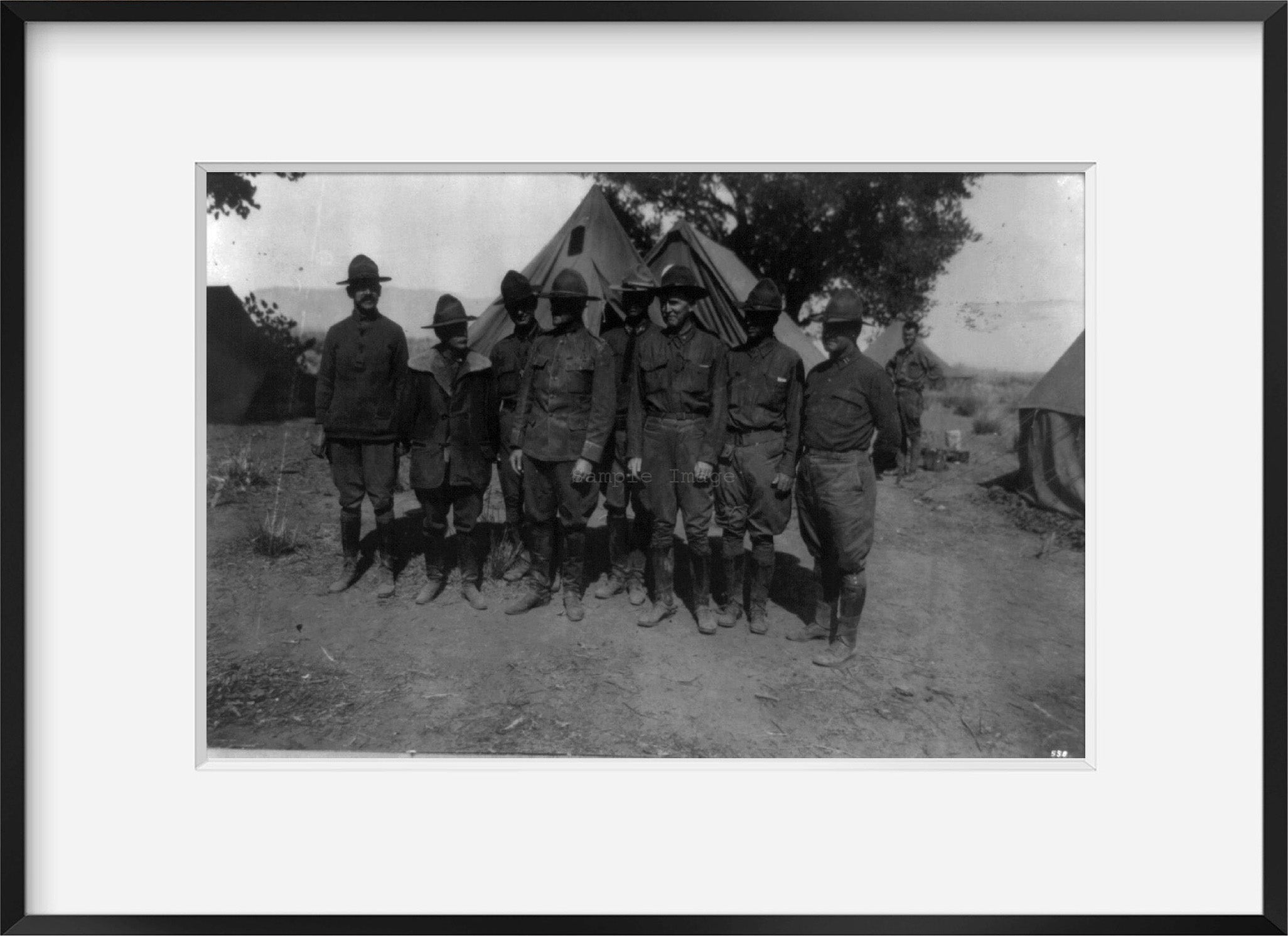 Photo: Pershing, Berry, Cabell, Schellenberger, Patton, Hines, c1916