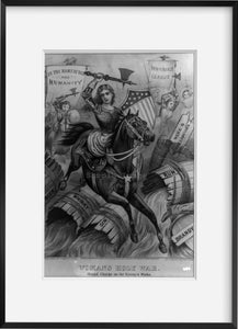 Photo: Woman's holy war. Grand charge on the enemy's works, c1874, young woman i