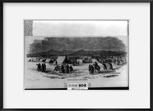Vintage 1858 photograph: Part of the Camp at Fort Bridger, Utah Territory. Gen.