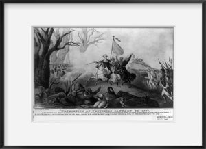 Photo: George Washington at Princeton, New Jersey, Battle, American Revolution, 1846