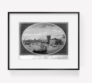 Photo: Vue du port Philadelphie, Philadelphia, Pennsylvania, PA, c1770, American Revo