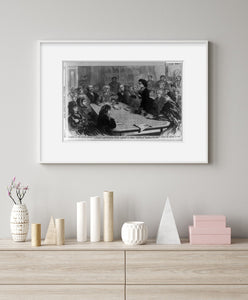 Vintage 1871 photograph: Washington, D.C. The Judiciary Committee of the House o